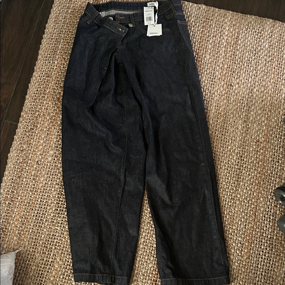 Jonathan Simkhai Dark Blue Relaxed Jeans